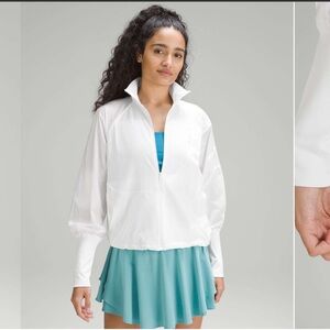 Lululemon Lightweight Tennis Full-Zip Track Jacket White size 8